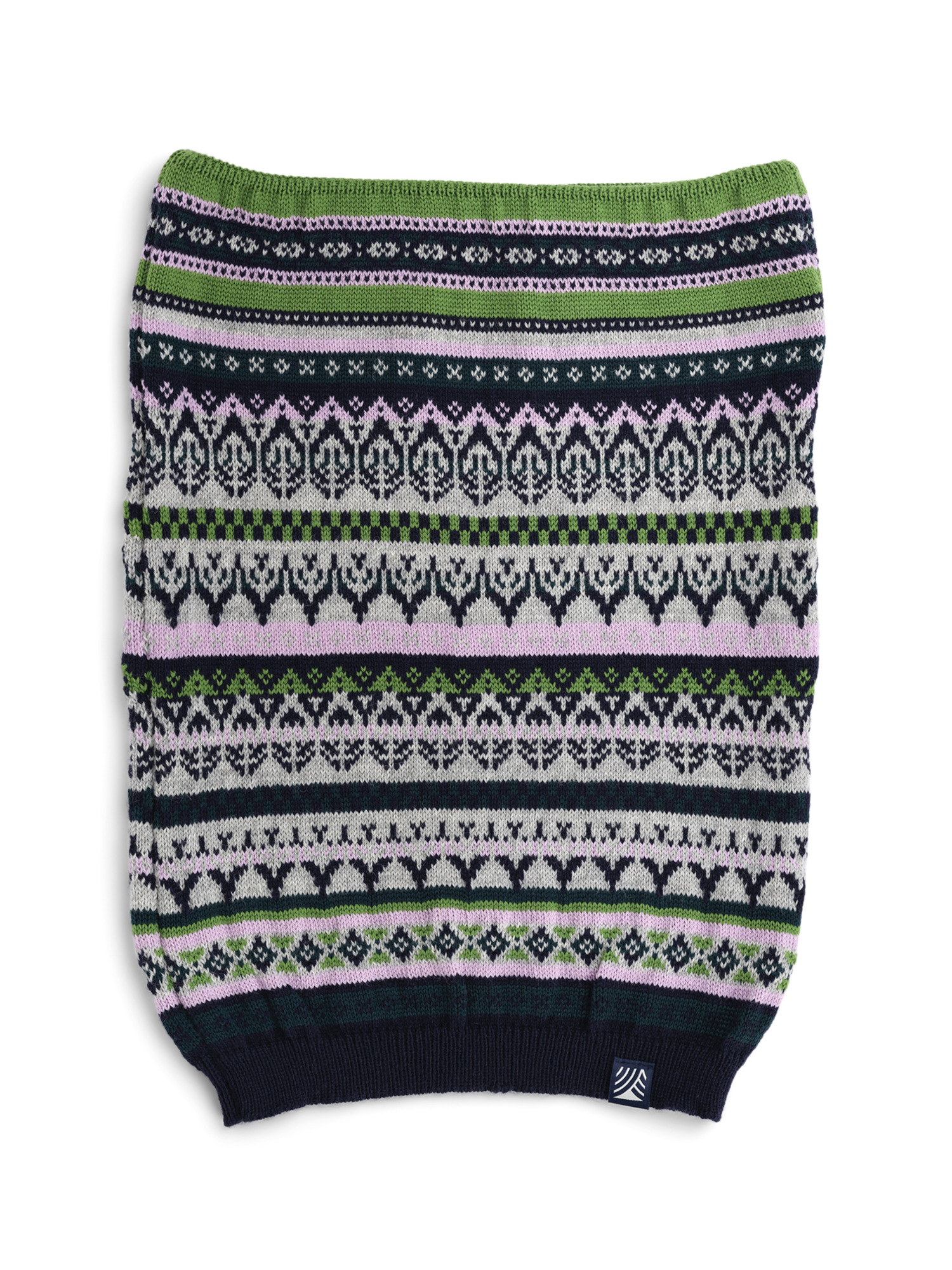 Utsira tubular scarf Marine Pinegreen Lightcharcoal