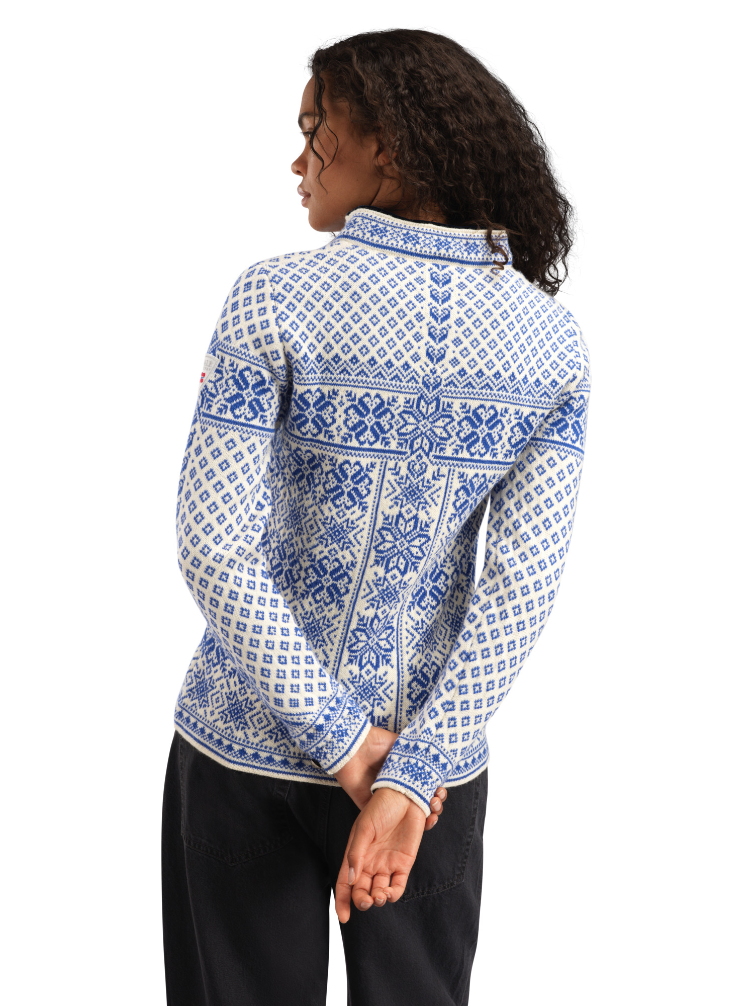 Peace Women’s Knit Sweater  Ultramarine Offwhite