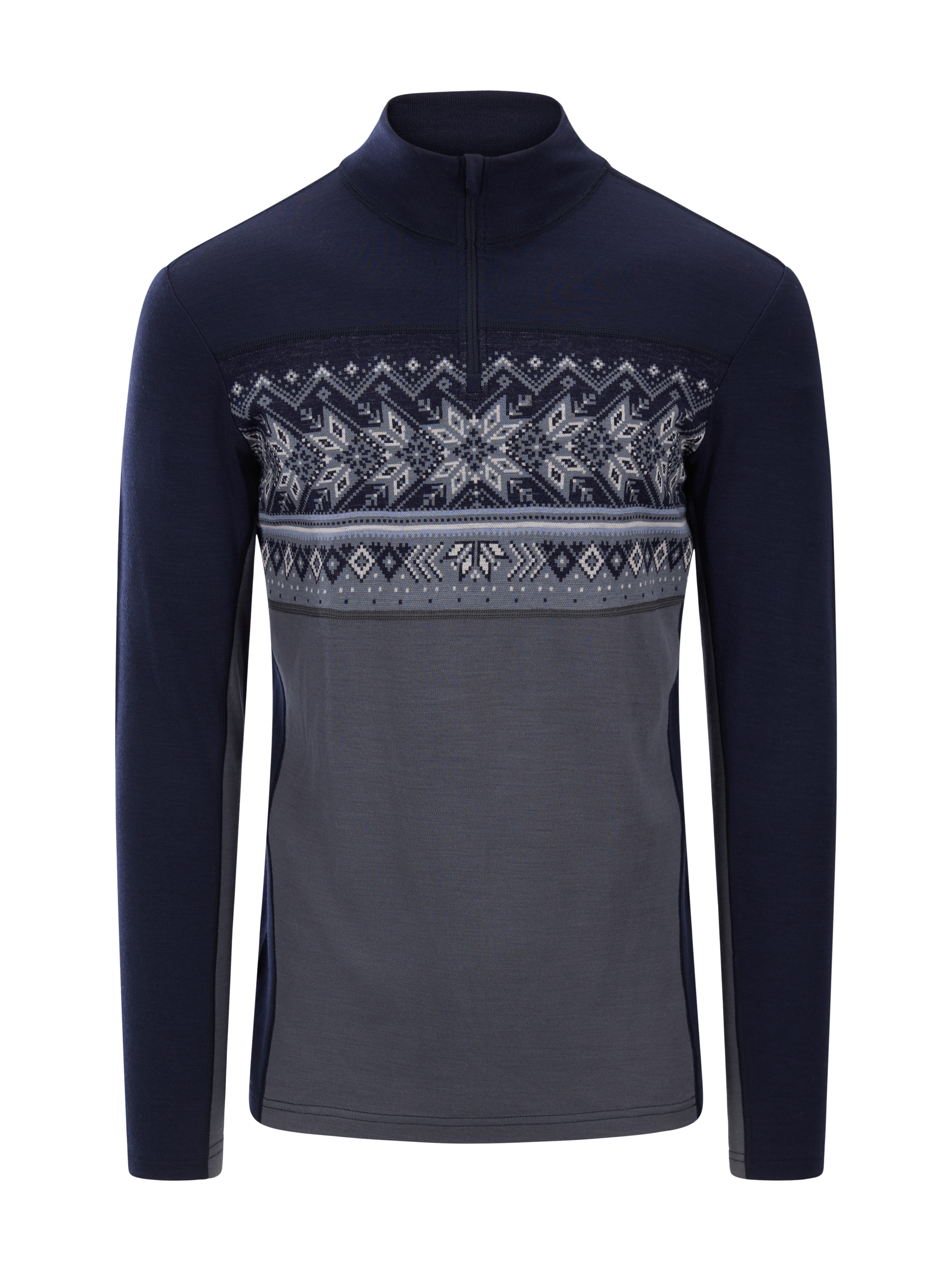 Vail Men's Half Zip Baselayer Navy Blue Shadow