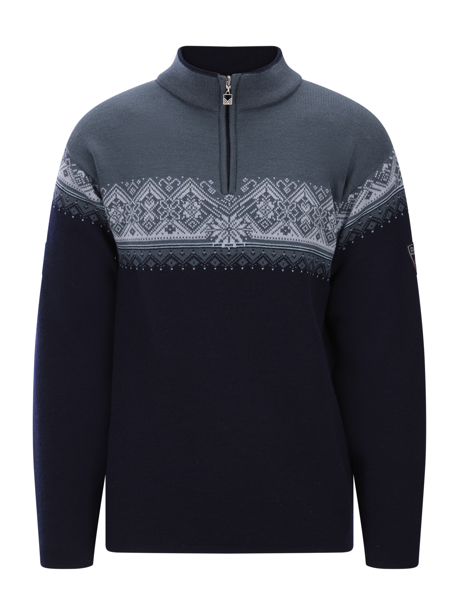 Moritz Men’s Sweater - Merino Wool Marine Steel Ice