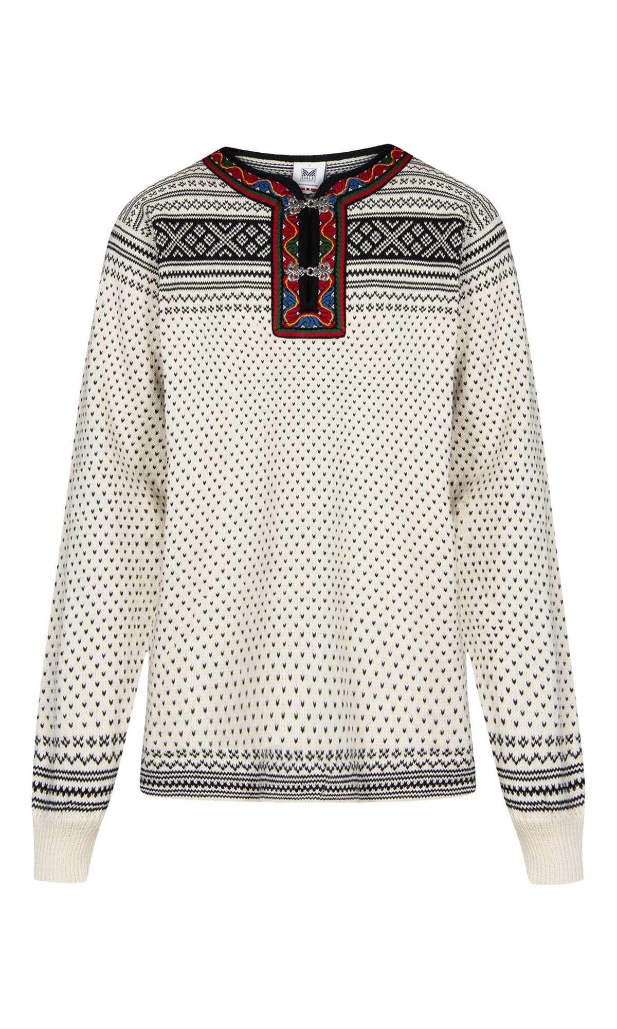 Setesdal Lusekofte Sweater - Norwegian Wool Offwhite Black
