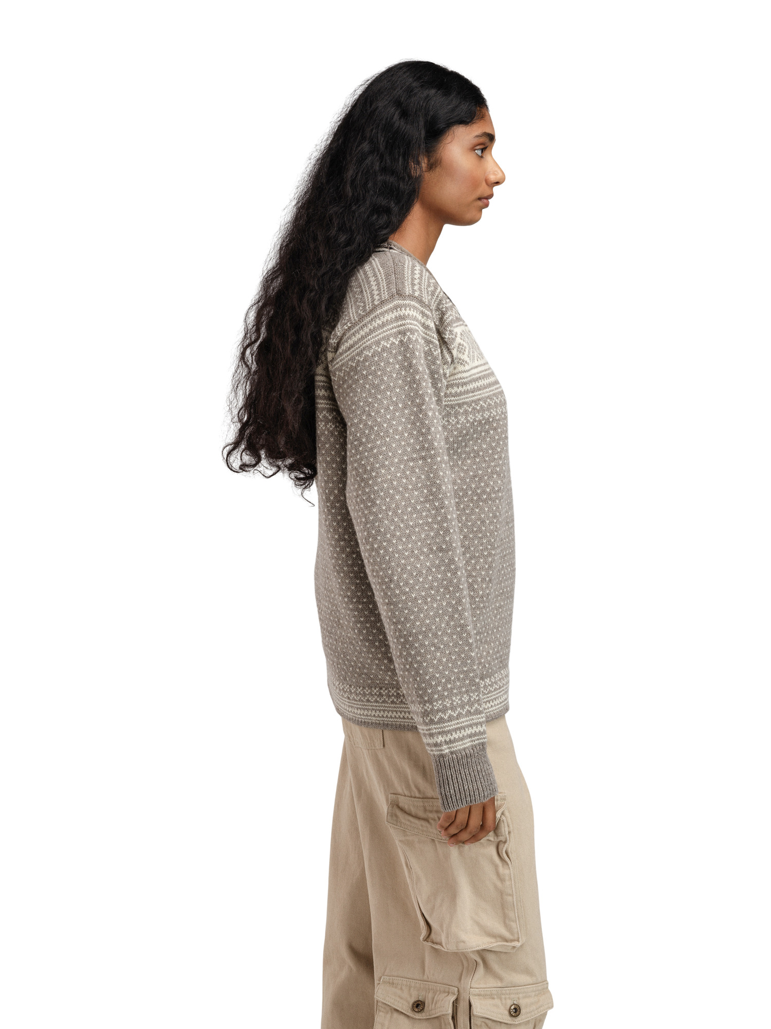 Setesdal Lusekofte Sweater - Norwegian Wool Vanillasugar Naturalwhite