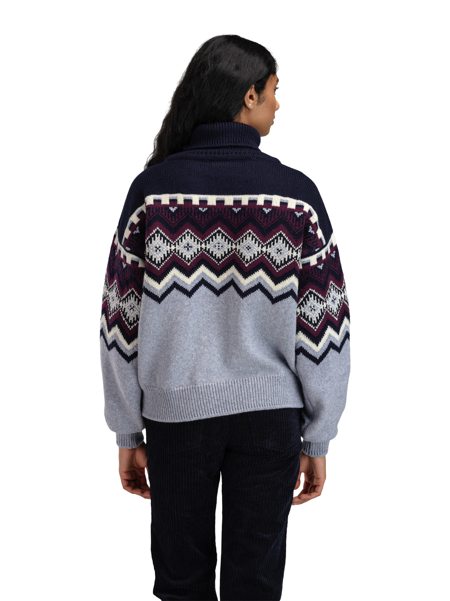 Randaberg Women’s sweater Light Blue Mel. Navy Wine