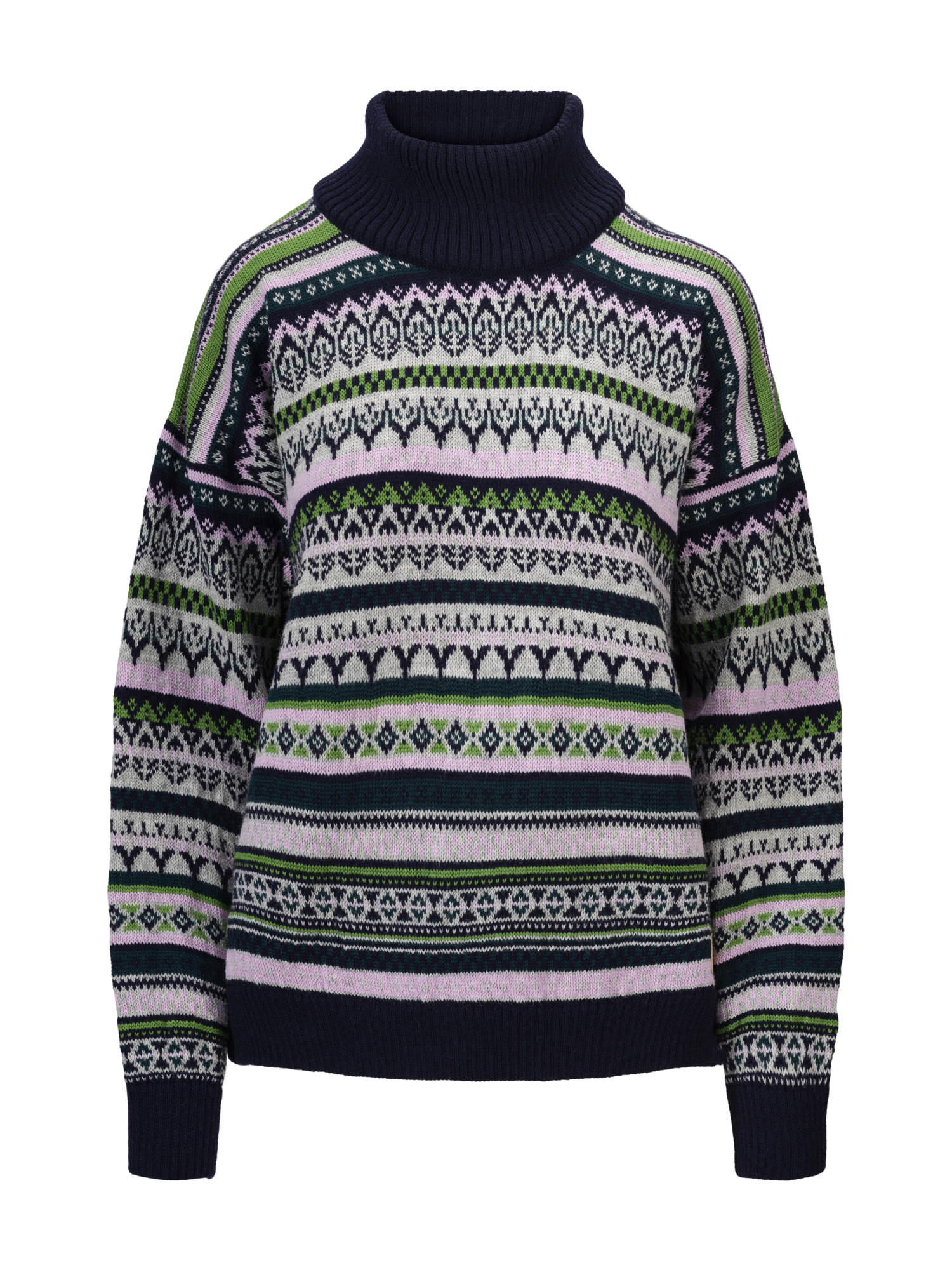 Utsira Women's Sweater Marine Pinegreen Lightcharcoal