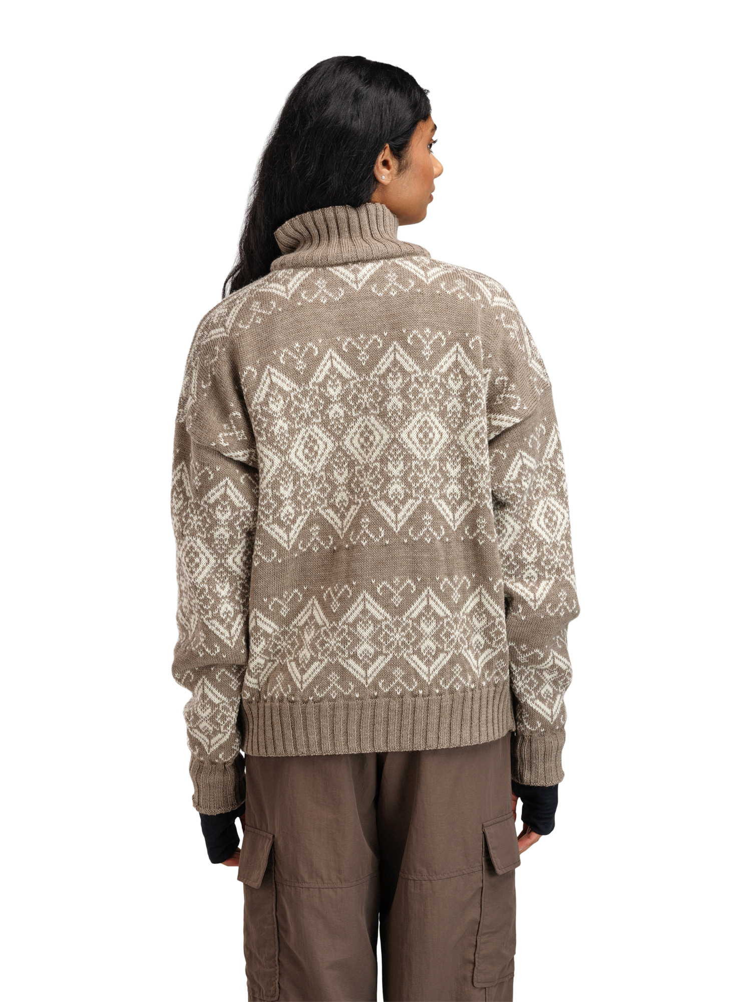 Roset Windproof Women’s Sweater - Norwegian Wool Mountainstone Offwhite